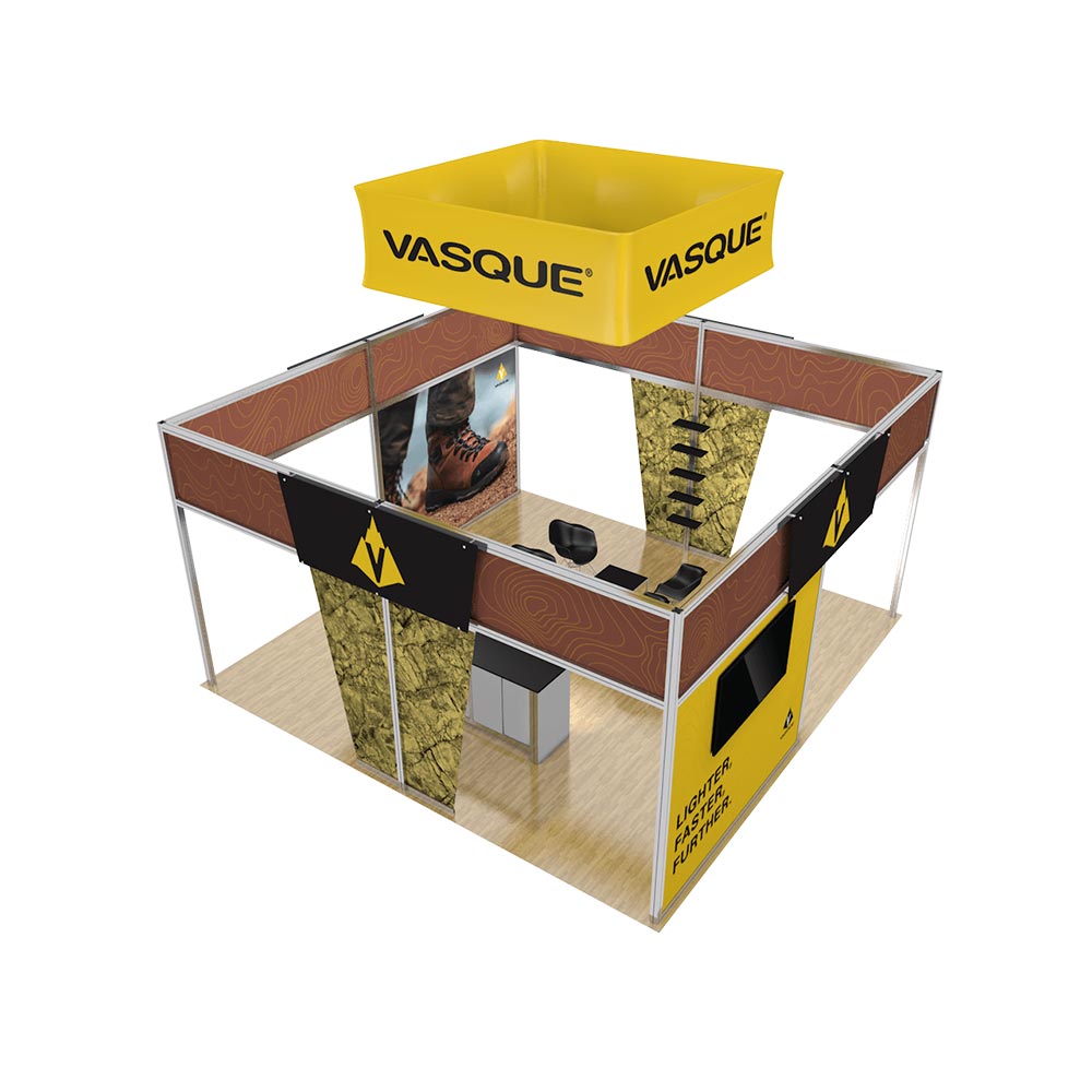 top view of modular trade show booth top view of modular trade show booth