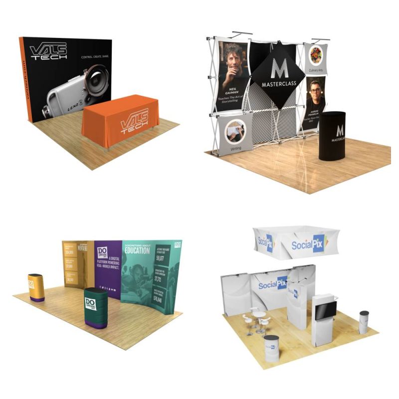 Four Types of Pop Up Display Booths For Trade Show